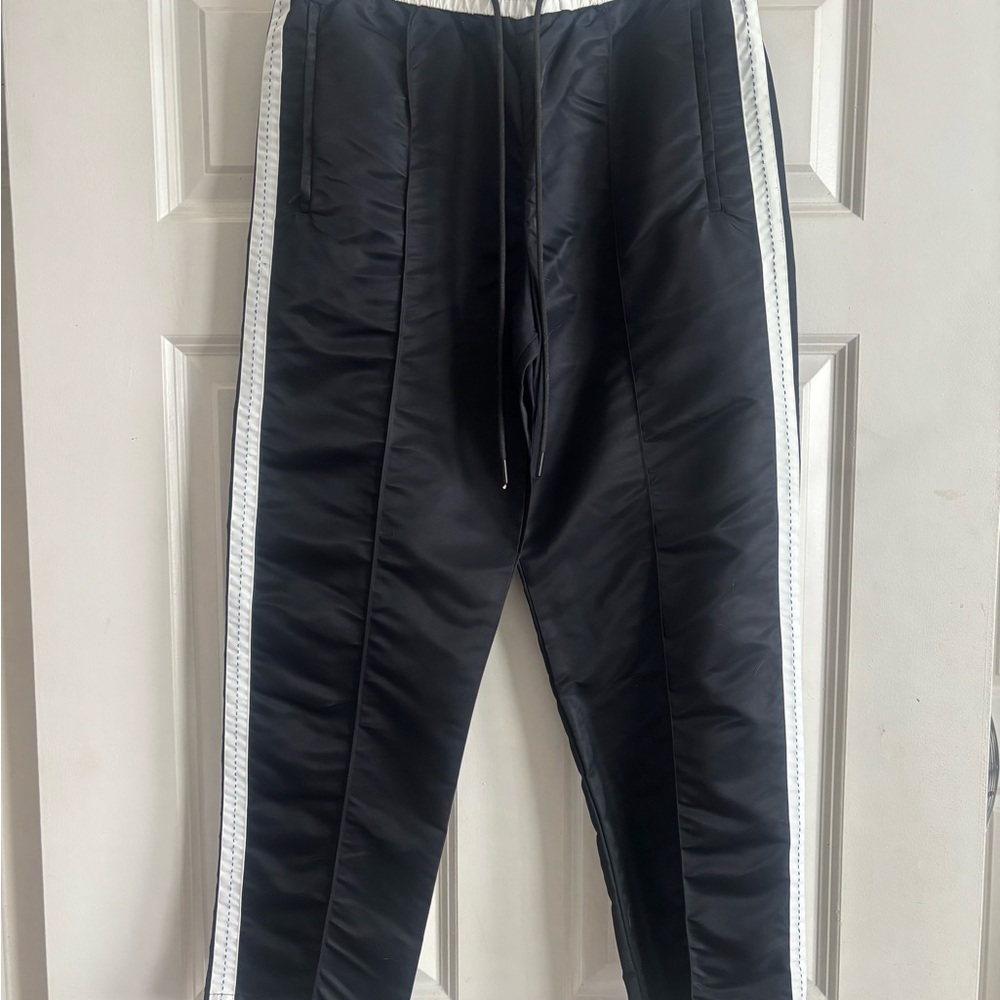 Zara Black and White Cropped Pants